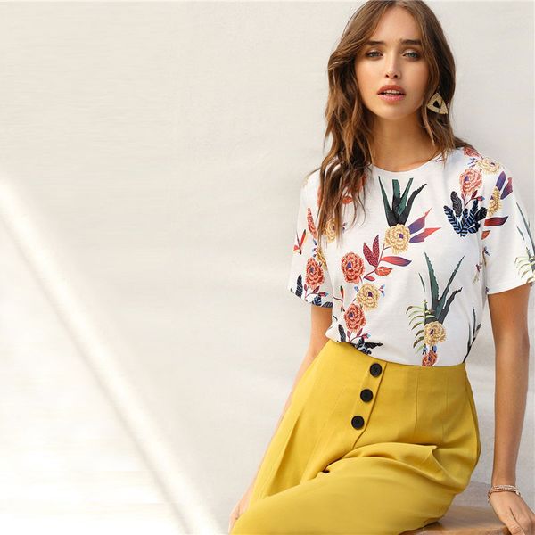 floral and plants print womens shirts summer short sleeve casual basic streetwear pullovers white t shirt
floral and plants print womens shirts summer short sleeve casual basic streetwear pullovers white t shirt
