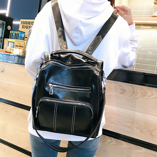 ocardian fashion leather women's outdoor solid color travel bag backpack school bags for teenager bags mochil j24
ocardian fashion leather women's outdoor solid color travel bag backpack school bags for teenager bags mochil j24