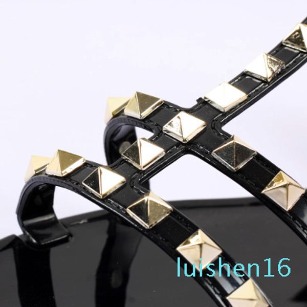 2019 summer leather sandals rivet gladiator ladies shoes fashion women flat sandals studed girls footwear buckle l16, Black
2019 summer leather sandals rivet gladiator ladies shoes fashion women flat sandals studed girls footwear buckle l16, Black