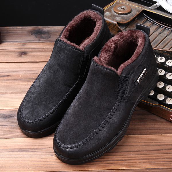 2019 winter boots for men winter shoes warm plush fur snow boots male ankle men's bota masculina botas hombre, Black
2019 winter boots for men winter shoes warm plush fur snow boots male ankle men's bota masculina botas hombre, Black