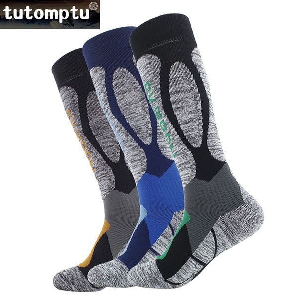 tutomptu 3 pairs professional ski socks socks outdoor football soccer sport men's thermal winter chaussette ski, Black
tutomptu 3 pairs professional ski socks socks outdoor football soccer sport men's thermal winter chaussette ski, Black