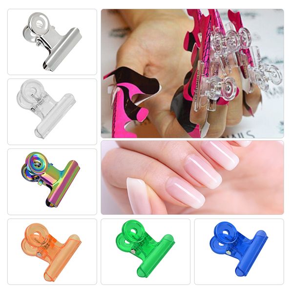 nail pinching clips easy french c line metal nail stencil edge trimmer shaping template diy manicure art styling tool, Silver
nail pinching clips easy french c line metal nail stencil edge trimmer shaping template diy manicure art styling tool, Silver