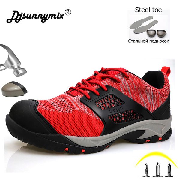 plus size 40-46 men safety shoes air mesh work shoes non-slip reflective casual sneaker steel toe safety boots male, Black
plus size 40-46 men safety shoes air mesh work shoes non-slip reflective casual sneaker steel toe safety boots male, Black