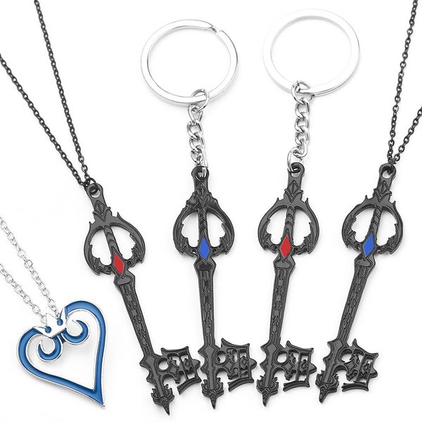 wholesale kingdom hearts key heart logo pendant necklace vintage collar chain for men women jewelry cosplay party accessories, Silver
wholesale kingdom hearts key heart logo pendant necklace vintage collar chain for men women jewelry cosplay party accessories, Silver