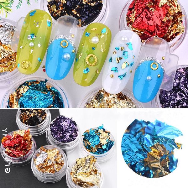 colorful glitter aluminum foils 3d flake nail art sticker uv gel polish full cover laser diy nail decoration manicure tools, Silver;gold
colorful glitter aluminum foils 3d flake nail art sticker uv gel polish full cover laser diy nail decoration manicure tools, Silver;gold