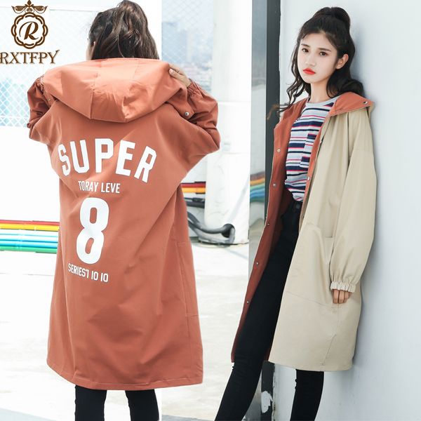 new women springtime dust coat single-breasted hoodie leisure female big size female loose letter printing dust coat a, Tan;black
new women springtime dust coat single-breasted hoodie leisure female big size female loose letter printing dust coat a, Tan;black