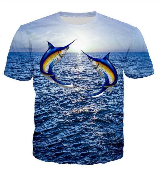 summer style men women short sleeve shirt blue sword fish 3d digital print t-shirts for tees shirts loose casual tees r0140, White;black
summer style men women short sleeve shirt blue sword fish 3d digital print t-shirts for tees shirts loose casual tees r0140, White;black