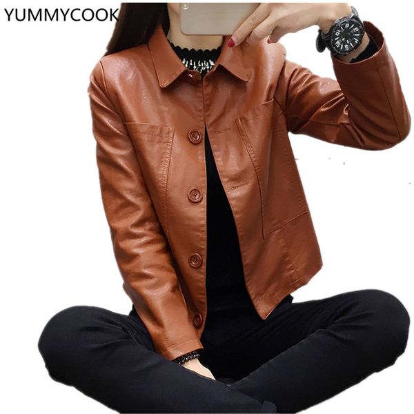 plus cotton short jacket new fashion women's autumn and winter korean long-sleeved lapel slim wild leather women's jacket f381, Black
plus cotton short jacket new fashion women's autumn and winter korean long-sleeved lapel slim wild leather women's jacket f381, Black