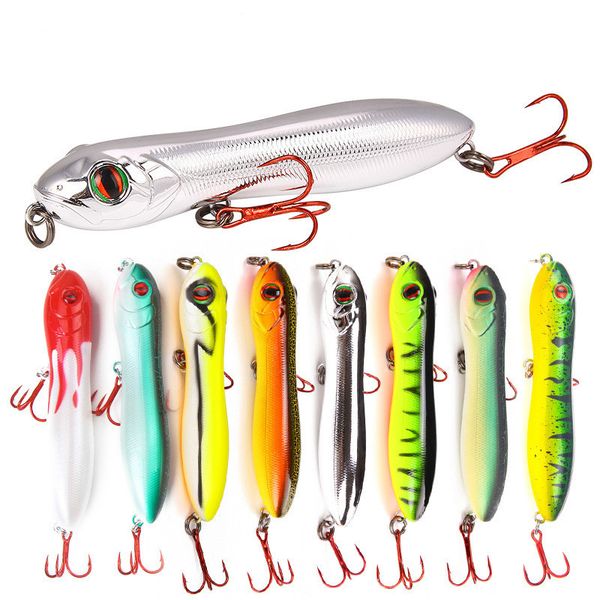 10.5cm 16.1g snake head pencil bait sea fishing lure 3d eyes plastic wobbler floating crankbait with artificial hooks
10.5cm 16.1g snake head pencil bait sea fishing lure 3d eyes plastic wobbler floating crankbait with artificial hooks