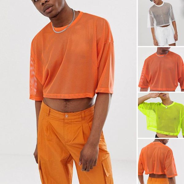 men's t-shirts incerun men summer mesh t shirts half sleeve round neck thin t-shirt casual loose see through blouse hollow streetwear t, White;black
men's t-shirts incerun men summer mesh t shirts half sleeve round neck thin t-shirt casual loose see through blouse hollow streetwear t, White;black
