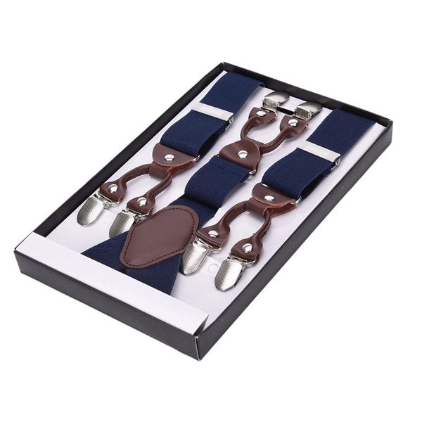 buyonegech fashion suspenders leather alloy 6 clips braces male vintage casual suspensorio trousers strap father/husband's gift, Black;white
buyonegech fashion suspenders leather alloy 6 clips braces male vintage casual suspensorio trousers strap father/husband's gift, Black;white