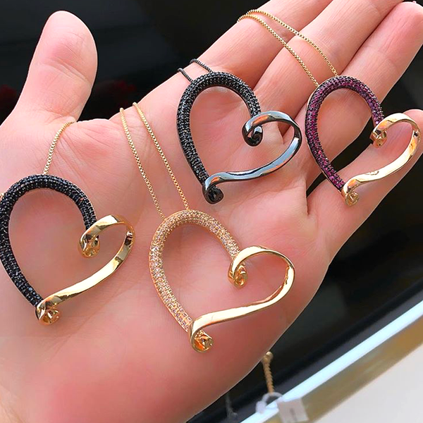 vintage heart pendant necklace pave cubic zircon statement choker necklaces adjust women wedding bijoux wholesale ing, Silver
vintage heart pendant necklace pave cubic zircon statement choker necklaces adjust women wedding bijoux wholesale ing, Silver
