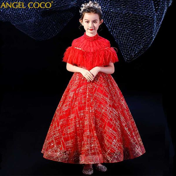 children's evening dress feather flower girl princess dress girl catwalk costumes teenager carnaval gown vestito da ragazza 2020, Red;yellow
children's evening dress feather flower girl princess dress girl catwalk costumes teenager carnaval gown vestito da ragazza 2020, Red;yellow