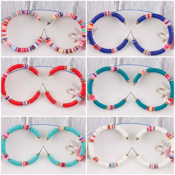 e7317 zwpon mixed color thin heishi disc beads earrings 2020 new rainbow polymer clay large hoop earrings jewelry wholesale, Golden;silver
e7317 zwpon mixed color thin heishi disc beads earrings 2020 new rainbow polymer clay large hoop earrings jewelry wholesale, Golden;silver