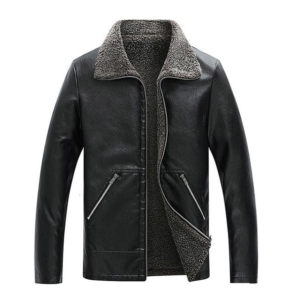 leather jacket men coats pu outerwear men business winter faux fur male jacket fleece, Black
leather jacket men coats pu outerwear men business winter faux fur male jacket fleece, Black