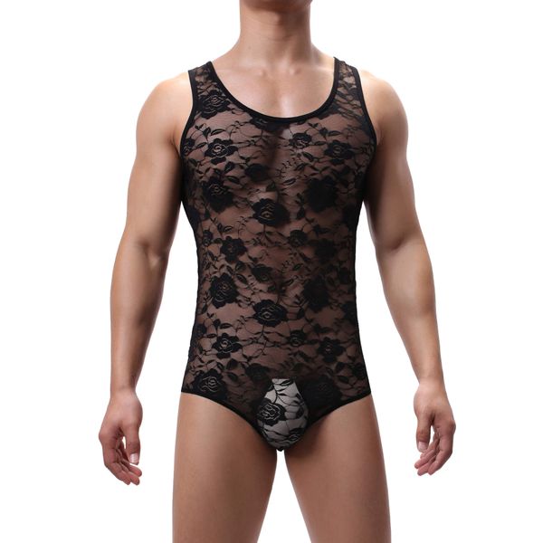 men undershirt wrestling suit men bodysuit lace jockstrap gay thong swimsuit transparent bulge pouch one-piece shapers, Black;brown
men undershirt wrestling suit men bodysuit lace jockstrap gay thong swimsuit transparent bulge pouch one-piece shapers, Black;brown