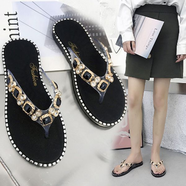new style women's shoes with rhinestone sandals flip-flops flip-flops women's style with rhinestone slippers sandals, Black
new style women's shoes with rhinestone sandals flip-flops flip-flops women's style with rhinestone slippers sandals, Black
