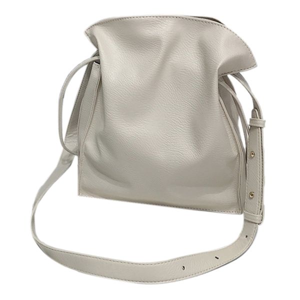 women simple solid color pu bucket bag casual drawstring shoulder bag casual messenger
women simple solid color pu bucket bag casual drawstring shoulder bag casual messenger