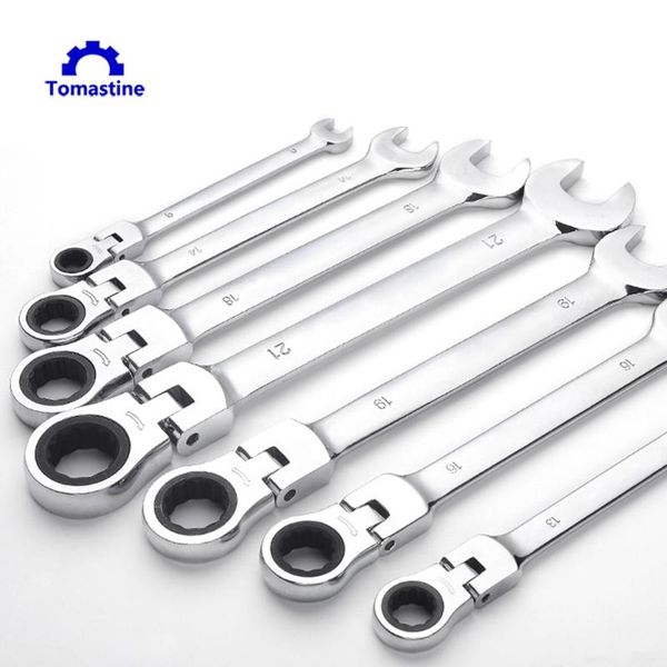 6pc 10-19mm multi-function ratchet plum blossom open spanner set dual-use adjustable socket wrench torque wrench car repair tool
6pc 10-19mm multi-function ratchet plum blossom open spanner set dual-use adjustable socket wrench torque wrench car repair tool