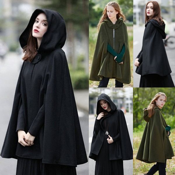 hooded cloak female universal medieval stage costume solid color short sleeveless cape cloak spring autumn, Tan;black
hooded cloak female universal medieval stage costume solid color short sleeveless cape cloak spring autumn, Tan;black