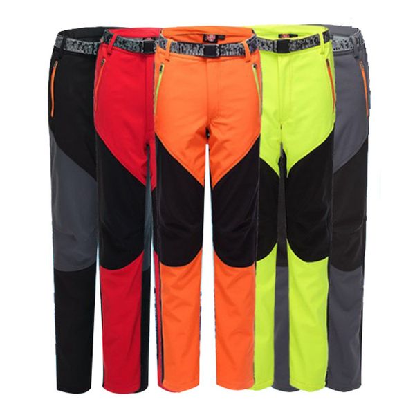 2018 new winter men women hiking pants outdoor softshell trouser waterproof windproof thermal pant camping ski climbing pants, Black;green
2018 new winter men women hiking pants outdoor softshell trouser waterproof windproof thermal pant camping ski climbing pants, Black;green