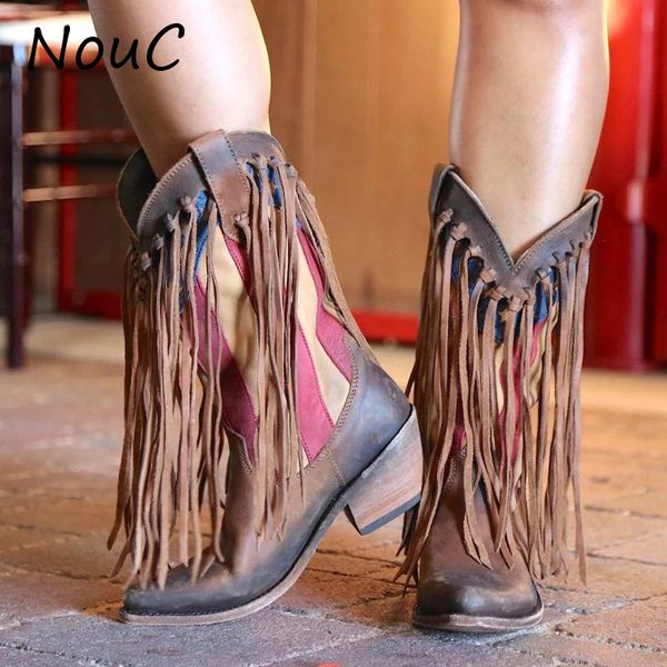 nouc long tassel knight boots women shoes winter high heel casual shoes lady retro fringe pointed leather cowboy cowgirl boot, Black
nouc long tassel knight boots women shoes winter high heel casual shoes lady retro fringe pointed leather cowboy cowgirl boot, Black