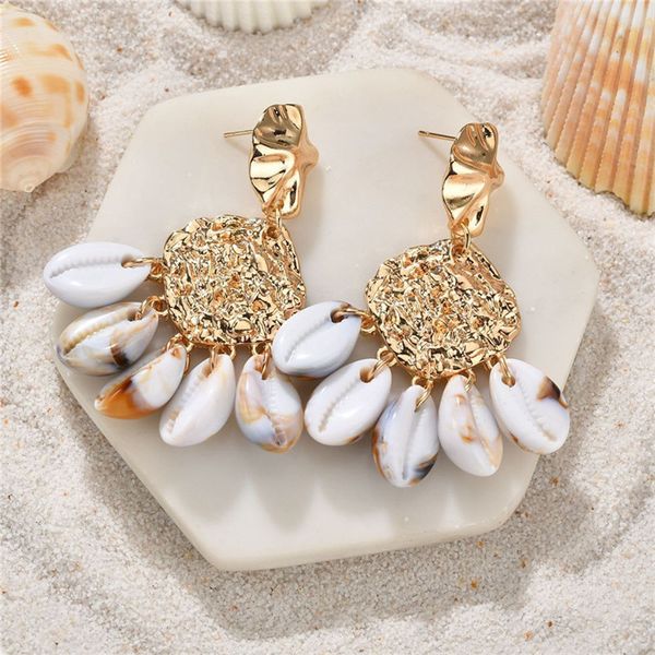 fashion sea shell earrings for women gold color round geometric shell earrings summer beach ladies fashion jewelry trendy metal, Silver
fashion sea shell earrings for women gold color round geometric shell earrings summer beach ladies fashion jewelry trendy metal, Silver