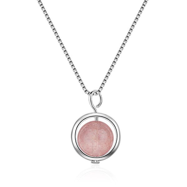 elegant pink strawberry quartz choker necklace 925 sterling silver female pendant necklaces jewelry women sbox chains gift
elegant pink strawberry quartz choker necklace 925 sterling silver female pendant necklaces jewelry women sbox chains gift