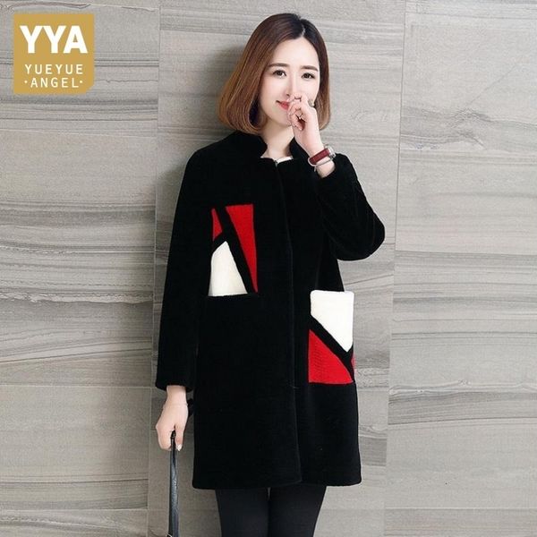 luxury women's fur coat winter jacket women 2020 natural sheep shearing fur coats female long warm real wool jackets overcoat, Black
luxury women's fur coat winter jacket women 2020 natural sheep shearing fur coats female long warm real wool jackets overcoat, Black