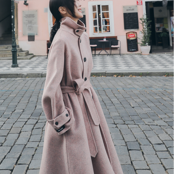 2019 autumn winter new korean the knee long section wool windbreaker jacket women woolen coat female overcoats v1076, Black
2019 autumn winter new korean the knee long section wool windbreaker jacket women woolen coat female overcoats v1076, Black