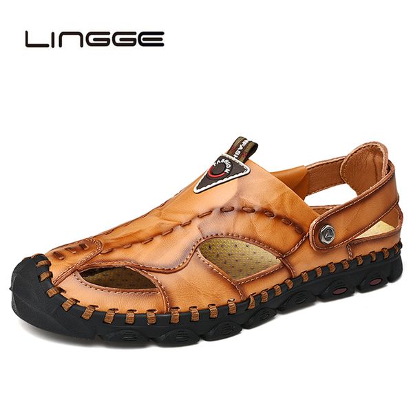 lingge 2019 new men sandals summer flip flops slippers men outdoor beach casual shoes male sandals shoes 38-46, Black
lingge 2019 new men sandals summer flip flops slippers men outdoor beach casual shoes male sandals shoes 38-46, Black