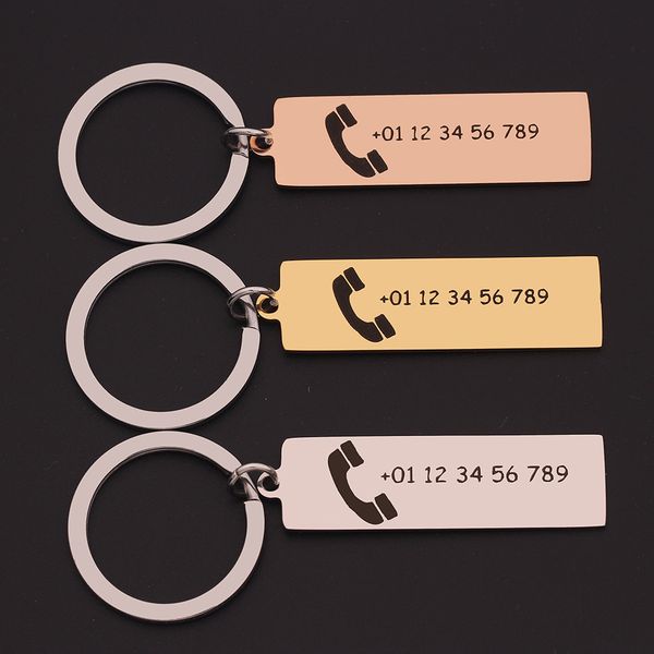 meibeads custom engraved keychain stainless steel personalized gift customized phone number anti-lost keyring key chain ring
meibeads custom engraved keychain stainless steel personalized gift customized phone number anti-lost keyring key chain ring