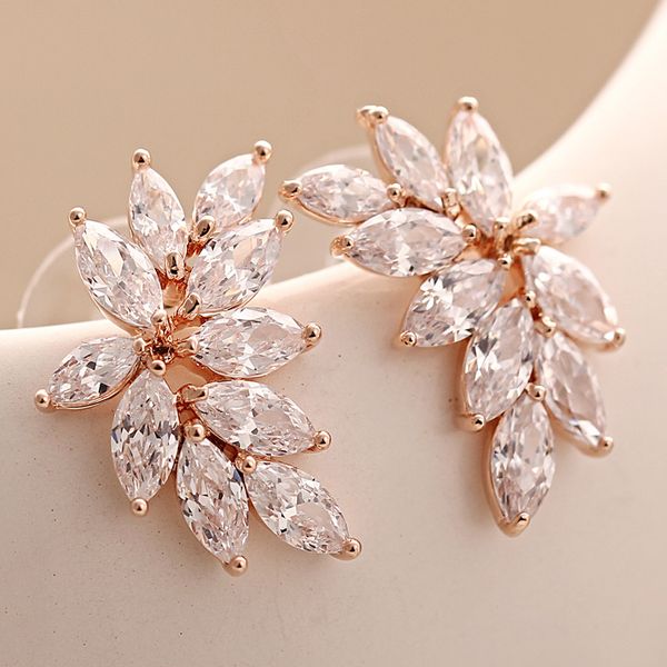rose gold leaf cluster wedding earrings cz bridal stud earrings silver gold cute bridesmaid earrings bridal jewelry
rose gold leaf cluster wedding earrings cz bridal stud earrings silver gold cute bridesmaid earrings bridal jewelry