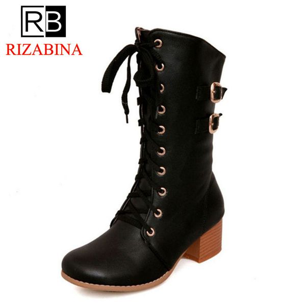 rizabina size 31-43 woman short winter boots metal buckle fur lace up round toe woman mid calf boots shoes footwear, Black
rizabina size 31-43 woman short winter boots metal buckle fur lace up round toe woman mid calf boots shoes footwear, Black