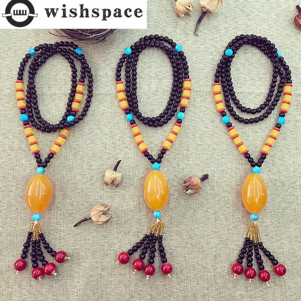 the new fashion imitation wax elliptic tassel pendant handmade beaded necklace female jewelry wholesale, Silver
the new fashion imitation wax elliptic tassel pendant handmade beaded necklace female jewelry wholesale, Silver