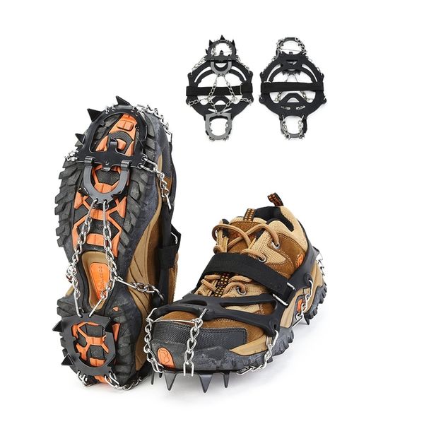 13 teeth crampons snow spikes grips for boots shoes women men kids for hiking walking winter jogging or climbing rock protection
13 teeth crampons snow spikes grips for boots shoes women men kids for hiking walking winter jogging or climbing rock protection