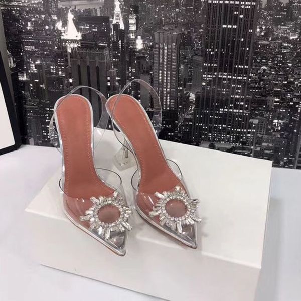 2019 fashion quality crystal transparent pointed high heels women pumps wedding shoes summer sandals size 35-41, Black
2019 fashion quality crystal transparent pointed high heels women pumps wedding shoes summer sandals size 35-41, Black
