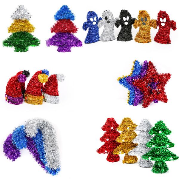31 styles sparkle strips woven christmas tree pendant home decor for ornament holiday home store bar hanging decor supplies
31 styles sparkle strips woven christmas tree pendant home decor for ornament holiday home store bar hanging decor supplies
