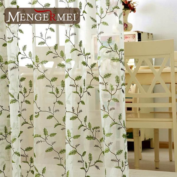 mengermei leaf pattern curtians embroidered elegant sheer tulle leaf curtains for home bedroom living room girls xc13
mengermei leaf pattern curtians embroidered elegant sheer tulle leaf curtains for home bedroom living room girls xc13