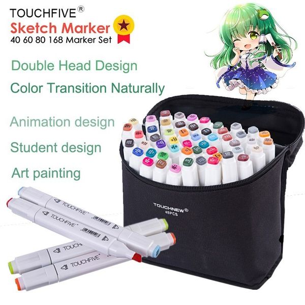 touchfive 30/40/60/80 color markers manga drawing markers pen alcohol based sketch oily dual brush pen art supplies
touchfive 30/40/60/80 color markers manga drawing markers pen alcohol based sketch oily dual brush pen art supplies