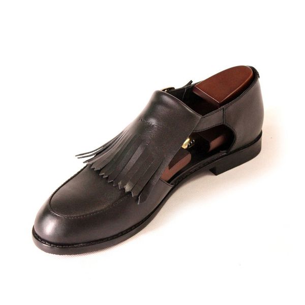 british mens tassels round toe sandals runway block heels buckle genuine leather shoes business man work footwear big size, Black
british mens tassels round toe sandals runway block heels buckle genuine leather shoes business man work footwear big size, Black