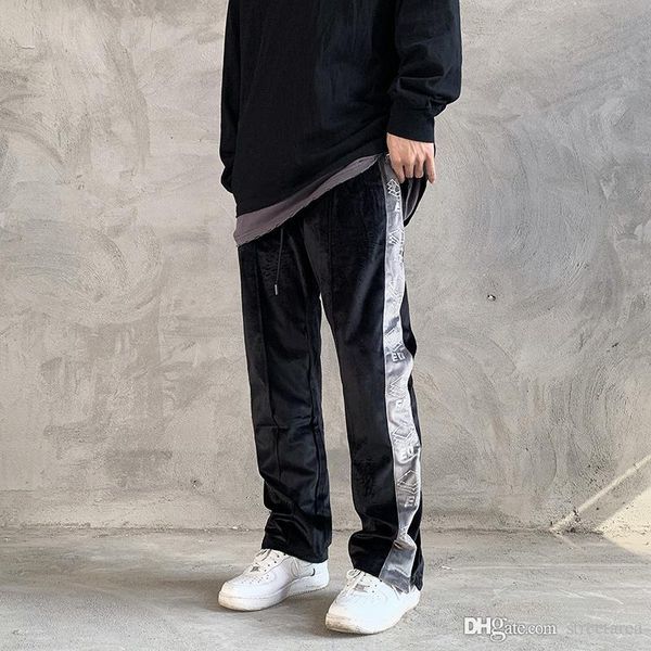 2020 velour brown old school fashion wide leg pants men women hip hop fashionable velvet pants streetwear ankle zipper casual male size m-xl, Black
2020 velour brown old school fashion wide leg pants men women hip hop fashionable velvet pants streetwear ankle zipper casual male size m-xl, Black
