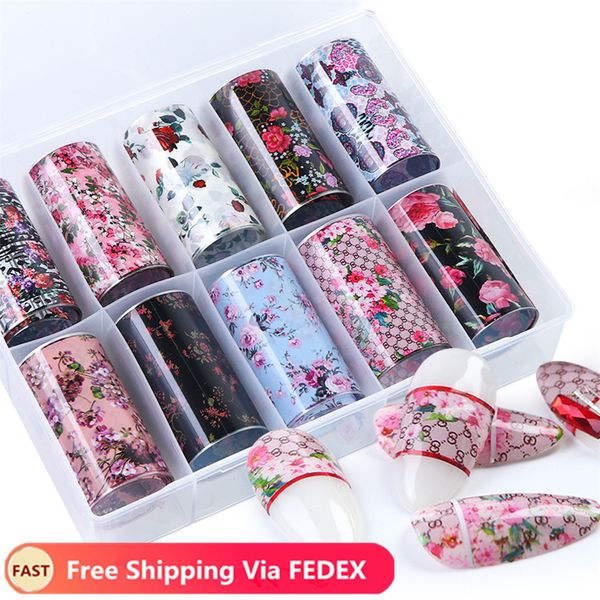 10pcs/box french floral transfer foil nail stickers mixed flowers nail art design diy full wraps adhesive decals decor, Black
10pcs/box french floral transfer foil nail stickers mixed flowers nail art design diy full wraps adhesive decals decor, Black