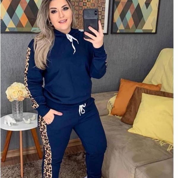 2 piece set women tracksuit leopard print drawstring casual fall clothes for women ensemble femme sweatsuits sets, Black;blue
2 piece set women tracksuit leopard print drawstring casual fall clothes for women ensemble femme sweatsuits sets, Black;blue