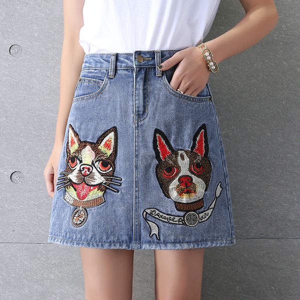 sweet cute embroidery denim skirts womens summer floral denim skirt with button shorts female skirts a line women's skirt, Black
sweet cute embroidery denim skirts womens summer floral denim skirt with button shorts female skirts a line women's skirt, Black