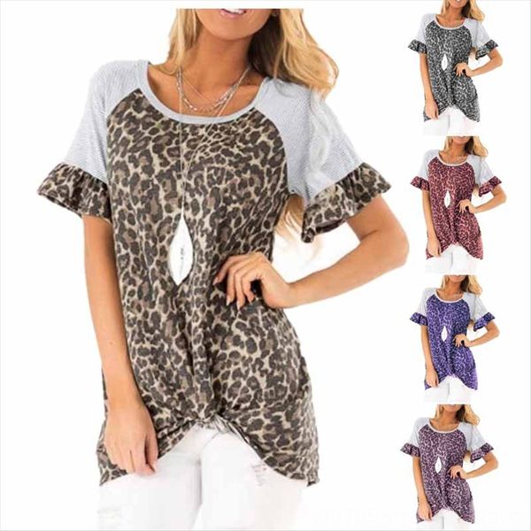 summer 2020 women's round collar leopard print trumpet short t-shirt summer 2020 women's round collar leopard horn horn print trum, White
summer 2020 women's round collar leopard print trumpet short t-shirt summer 2020 women's round collar leopard horn horn print trum, White