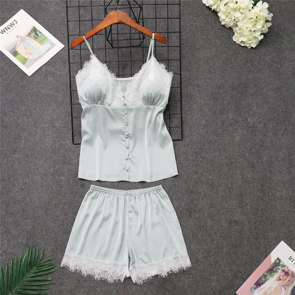 voplidia pijama feminino pajamas set with bra pad faux silk sleepwear shorts lace two piece sleeveless women lingerie, Black;red
voplidia pijama feminino pajamas set with bra pad faux silk sleepwear shorts lace two piece sleeveless women lingerie, Black;red