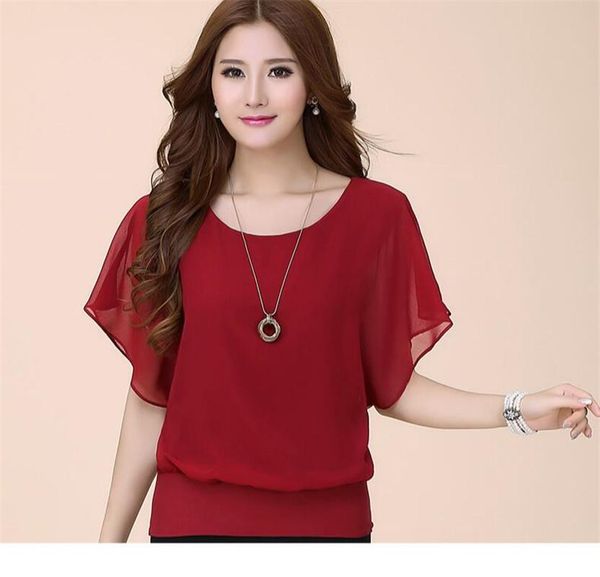 butterfly sleeve o-neck solid casual chiffon bat shirt vetement femme mujer verano camicette donna dames blouse damskie, White
butterfly sleeve o-neck solid casual chiffon bat shirt vetement femme mujer verano camicette donna dames blouse damskie, White