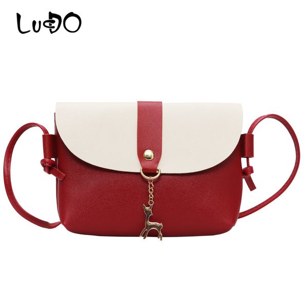 fashion small metal deer charm bag contrast stitching mini bags vintage leather women's handbag shoulder messenger bag bolsa
fashion small metal deer charm bag contrast stitching mini bags vintage leather women's handbag shoulder messenger bag bolsa
