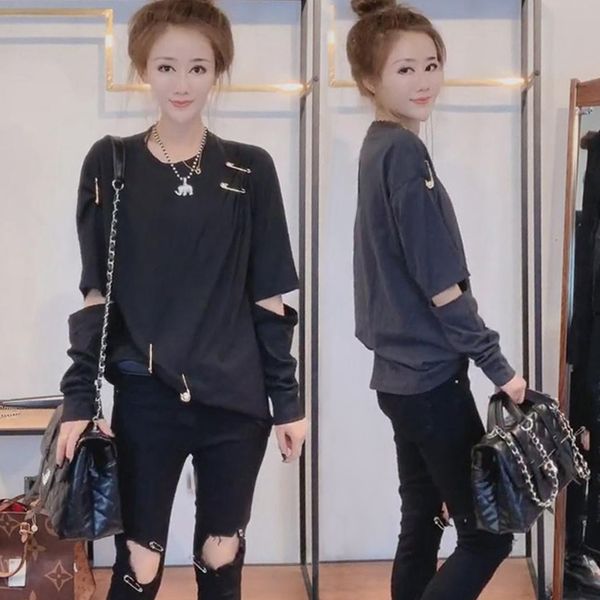 men's vests 2021 early autumn 0811 european goods western style chao fan of baituan woman pin holes long sleeve t, Black;white
men's vests 2021 early autumn 0811 european goods western style chao fan of baituan woman pin holes long sleeve t, Black;white